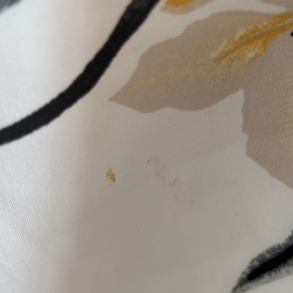 Dynamite White Floral Sleeveless Drawstring Dress - Picture 4 of 5